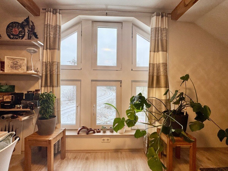 Detail Fenster Wohnzimmer Einfamilienhaus Viereck