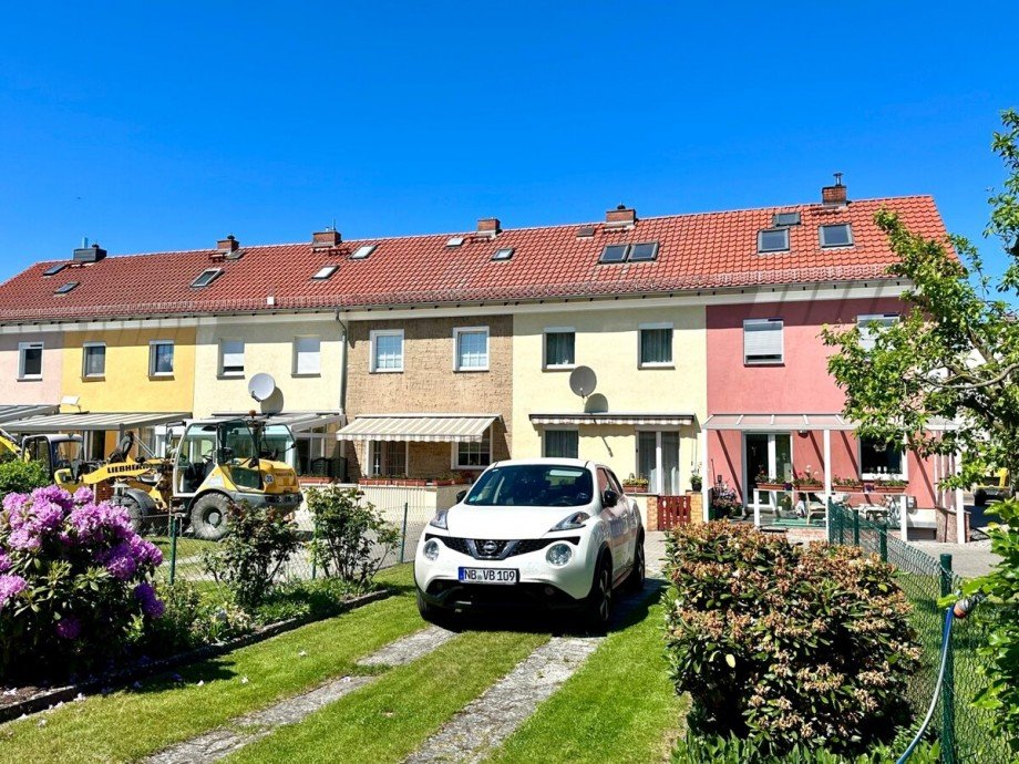 Hausansicht Gartenseite Reihenhaus Ueckerm�nde / Bellin